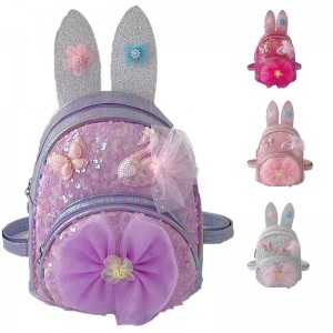 Fashionable Sequin Bow Small Fresh Children’s Schoolbag ZSL205