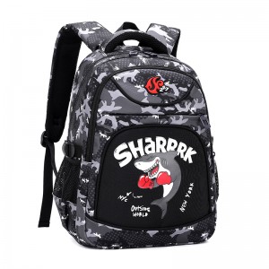Children’s Camouflage Backpack Tank Airplane Pattern Boys Backpack XY6749