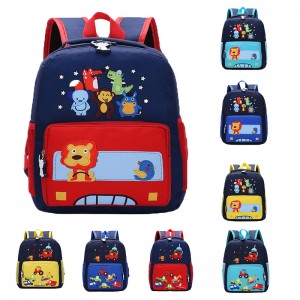 Manufacturer for Stylish Baby Bags - Backpack cartoon car student nylon children’s small backpack XY6724 – ANJI