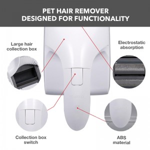 Dobbeltsidet design effektivt Pet Hair Remover