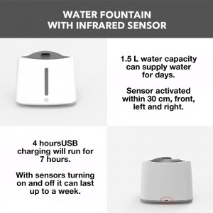 Infrared Sensor Pet Water Fountain