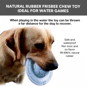 original design UFO shape natural rubber hiding food Chew Toy
