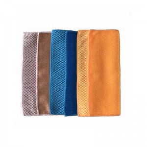 2-in-1 Microfibre scrub cleaning cloths-Multi-use for Dish Kitchen Household