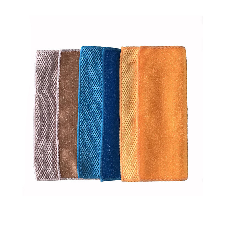 Trending Products Cleaning Cloths - 2-in-1 Microfibre scrub cleaning cloths-Multi-use for Dish Kitchen Household  – AKTIVKOHLE