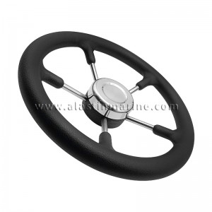 316 Stainless Steel Pu Foam 5 Spoke Steering Wheel