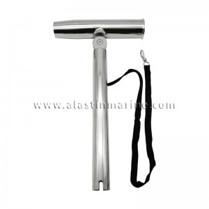 T Style Stainless Steel Clamp-on Fishing Rod Holder