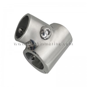 Stainless Steel Pipe Connector 60 Degrees Handrail Base