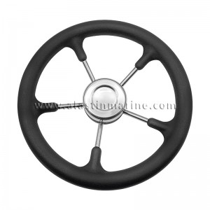 316 Stainless Steel Pu Foam 5 Spoke Steering Wheel