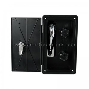 RV Accessories Plastic Hose Exterior Shower Box Kit with Lock