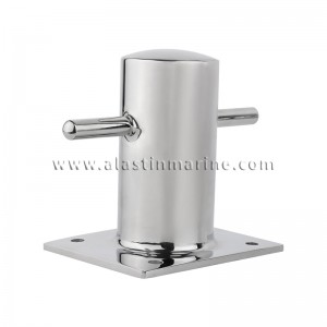 AISI316 Stainless Steel Post Cross Bollard Highly Mirror Polished