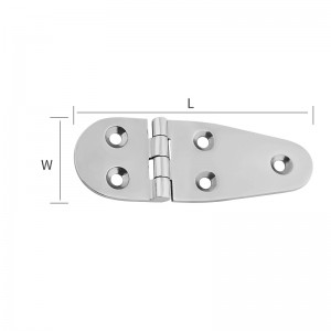 316 Stainless Steel Polish Casting Heavy Duty Strap Hinge
