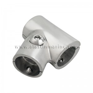 Stainless Steel Pipe Connector 60 Degrees Handrail Base