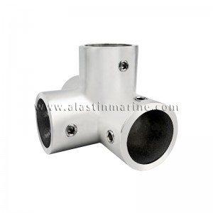 Stainless Steel Pipe Connector 90 Degrees 4 Way Tee Connector