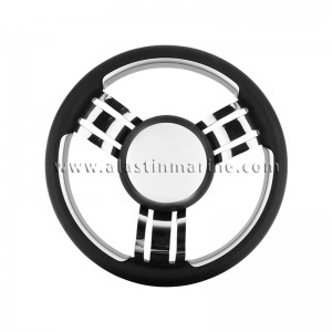 316 Stainless Steel Pu Foam 3 Spoke Steering Wheel
