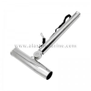 T Style Stainless Steel Clamp-on Fishing Rod Holder