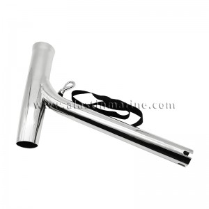 T Style Stainless Steel Offset Outrigger Fixed Fishing Rod Holder