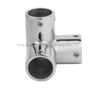 Stainless Steel Pipe Connector 90 Degrees 3 Way Tee Connector