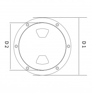 ABS Plastic Round Deck Plate Hatch Cover Deck Plate