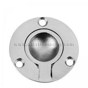 316 Stainless Steel Round Flush Lift Ring Mirror Polish Locker Marine Parts