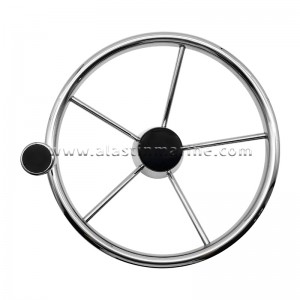 Stainless Steel Boat Steering Wheel Highly Mirror Polished