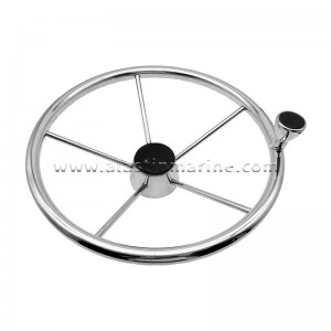 Stainless Steel Boat Steering Wheel Highly Mirror Polished