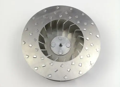 Impeller action of centrifugal fan