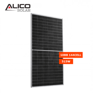 Alicosolar Mono 144 poločlánkové solárne panely 515W 520w 525w 530w 535w 182mm článok 10BB