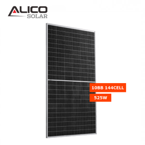 Alicosolar Mono 144 panneaux solaires demi-cellules 515W 520w 525w 530w 535w 182mm cellule 10BB