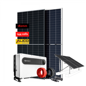 Сонечная сістэма магутнасцю 50 кВт – 10 М для камерцыйнай прамысловасці