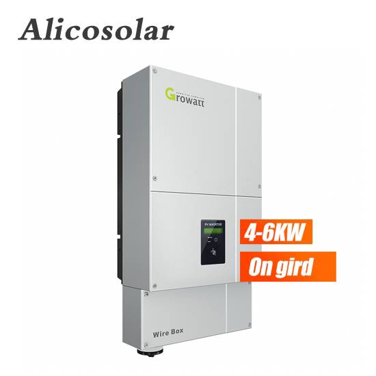Good Quality Solar Panel System - Growatt 3 Phase 5KW Solar Inverter On Grid Grid Tie Solar Power Inverter Transformerlesss  – Alicosolar