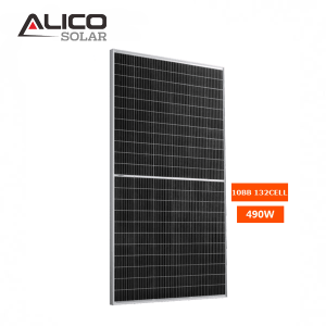 Panele słoneczne Alicosolar Mono 132 półogniwa 470 W 475 W 480 W 485 W 490 W Ogniwo 182 mm 10BB