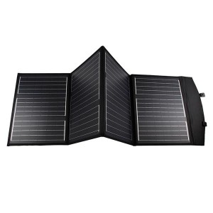 FOLDABLE SOLAR PANEL CHARGER 60W WITH USB PORT FOR CAMPING