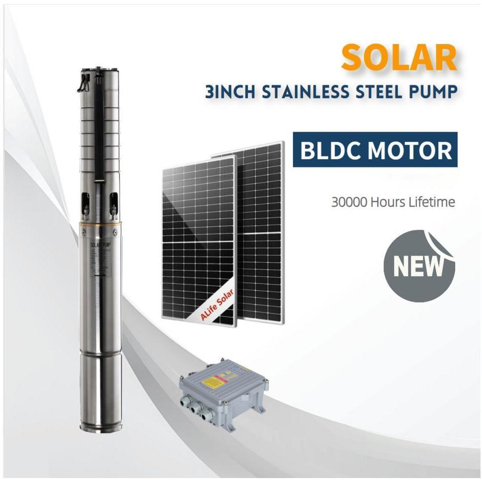 Factory Promotional Solar Powered Irrigation Pump - solar dc submersible water pump for deep borehole and well – ALife