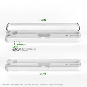 2-in-1 Wireless Charging Apple Pencil Box with battery