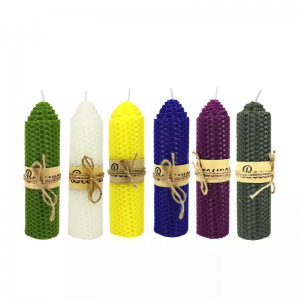 Best Price on Unsented Tea Candle - Beeswax Luxury Handmade Pillar Giftcandle  – Aoyin
