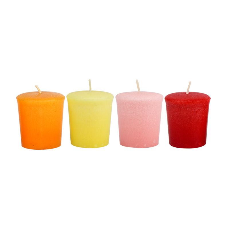 Paraffin Wax Small Color Mini Pillar Candle 10 hours Votive Dinner Candles For Weddings Parties