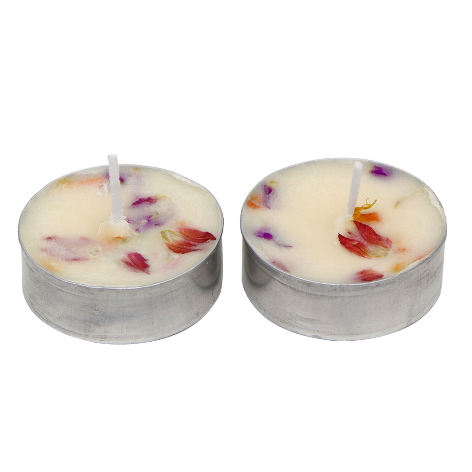 Scatter flowers 3.8*1.5 cm tealight candles for Holiday