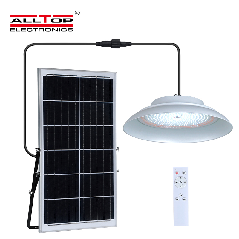 Factory best selling How Solar Light Batteries - ALLTOP 2022 30w Warehous Fixture Pendant Lamp Powered Led Solar High Bay Light –  Alltop