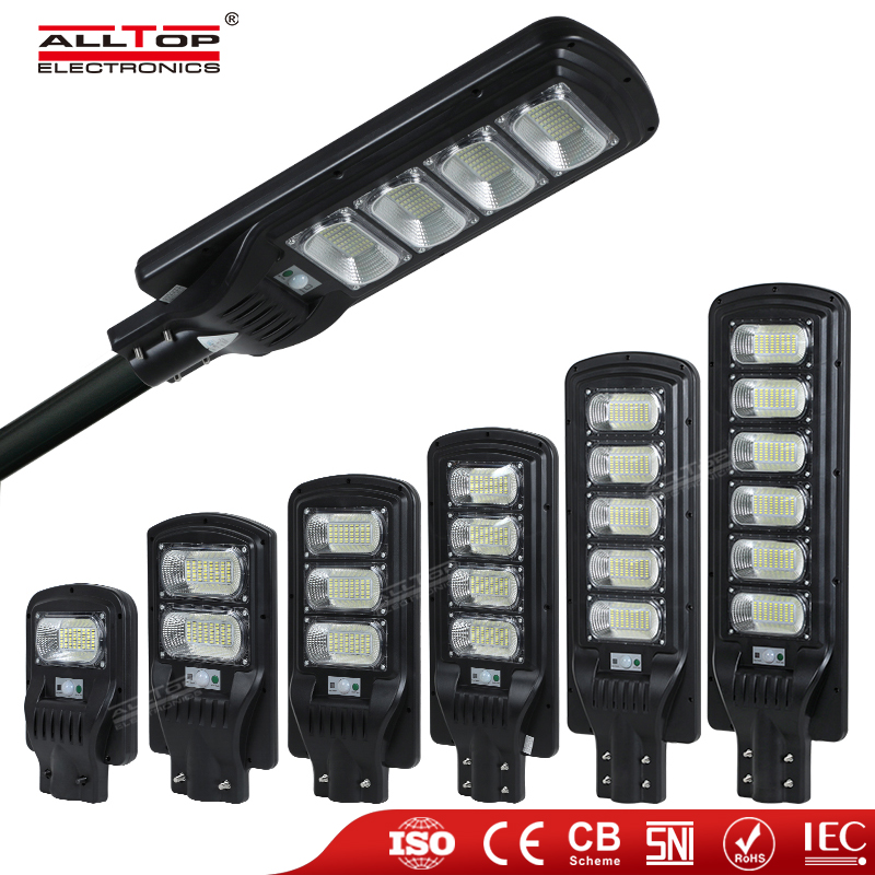 Hot-selling China Outdoor Area Lighting High Lumen IP65 2000lm 4000lm Streetlight All in One LED Solar ABS Street Light