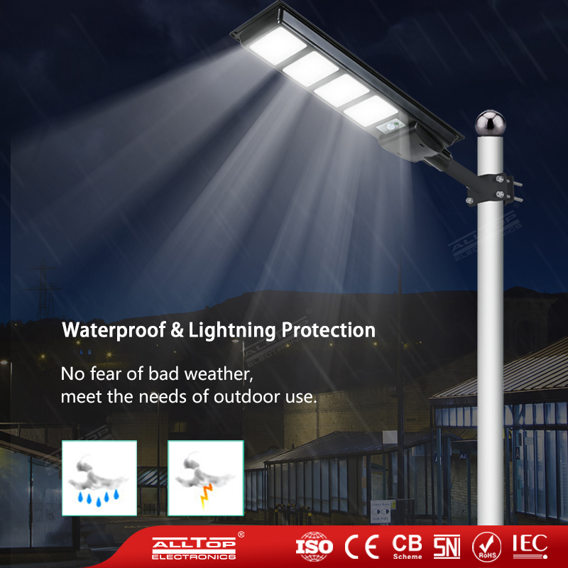 Alltop Outdoor Integrated All In One LED Solar Street Light