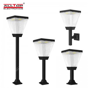 Manufactur standard Solar Street Lighting Solutions - ALLTOP Pretty Unique 4W Square Solar Pathway Light Outdoor Waterproof LED Solar Cube Home And Garden Light –  Alltop