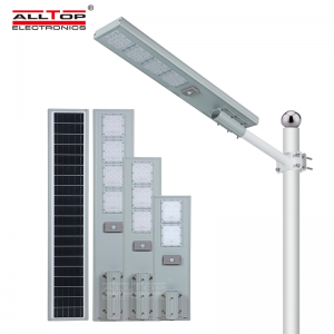 ALLTOP IP65 Outdoor Waterproof Light Control 150w 180w Integrated All In One Modern Solar Led Street Light