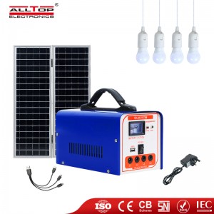 Short Lead Time for Power Station Solar Generator - OEM Customized China Pay as You Go Solar Power Home Kits Lighting System –  Alltop