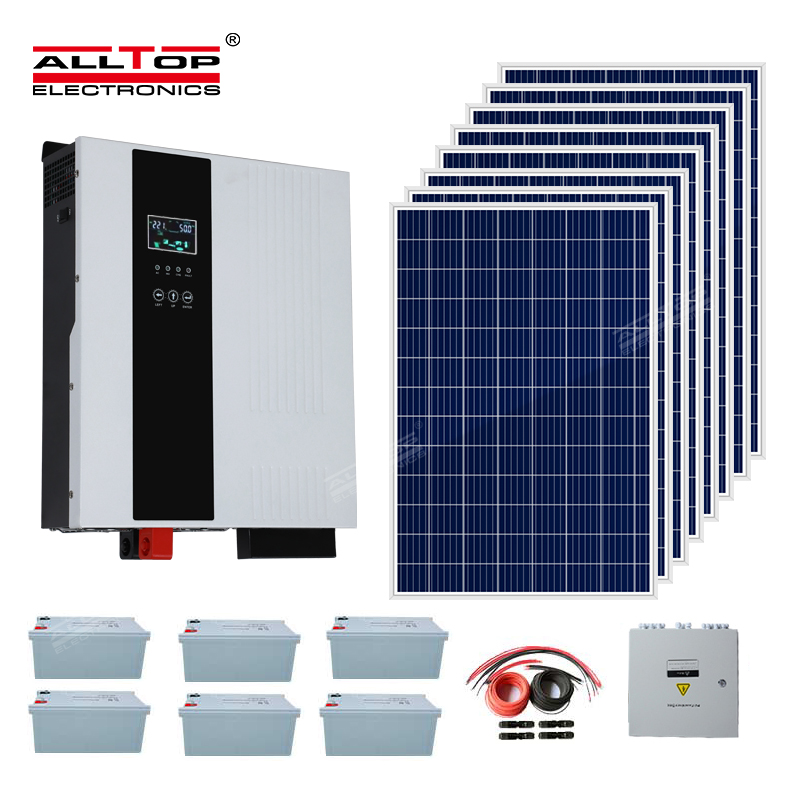 Quality Inspection for 5kw-Solar-System-with-Battery-Backup Inverter 5kw on Grid 5000W Grid Tied Solar Power System Home 10kw 15kw 20kw