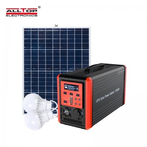 ALLTOP 6v Home Systems Panel 12v High Quality Kit Mounting Dual Axis Tracking Small Complete Portable Lighting Solar Power System