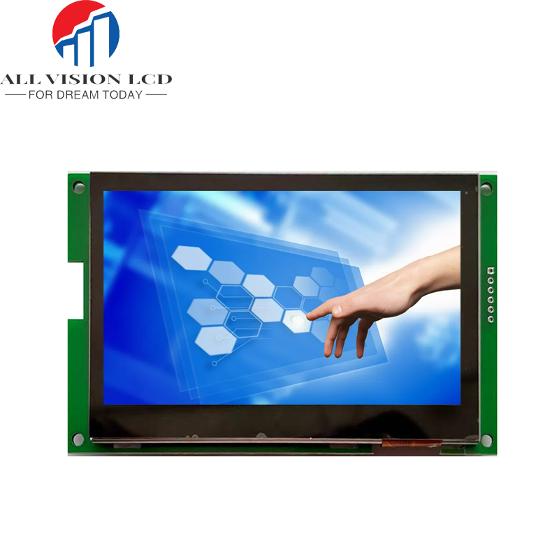 factory customized TN TFT Screen -  IPS 480*800 4.3 Inch UART screen TFT Lcd Module /RGB Interface with Capacitive Touch Panel – All Vision LCD detail pictures