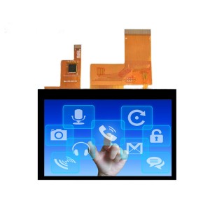 Sgrion cruth-tìre IPS 480 * 800 4.3 InchTFT Modal LCD / RGB Eadar-aghaidh le Pannal Touch Capacitive