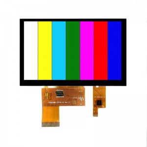 IPS 480*800 5.0 Cola Pejzaĝa Ekrano TFT Lcd Tuŝekrano Modulo /RGB Interfaco 40PIN