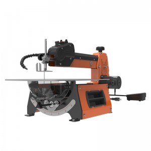 New arrival CSA approved 18 inch variable speed scroll saw with Arm Bevel cutting on both left & right 45°