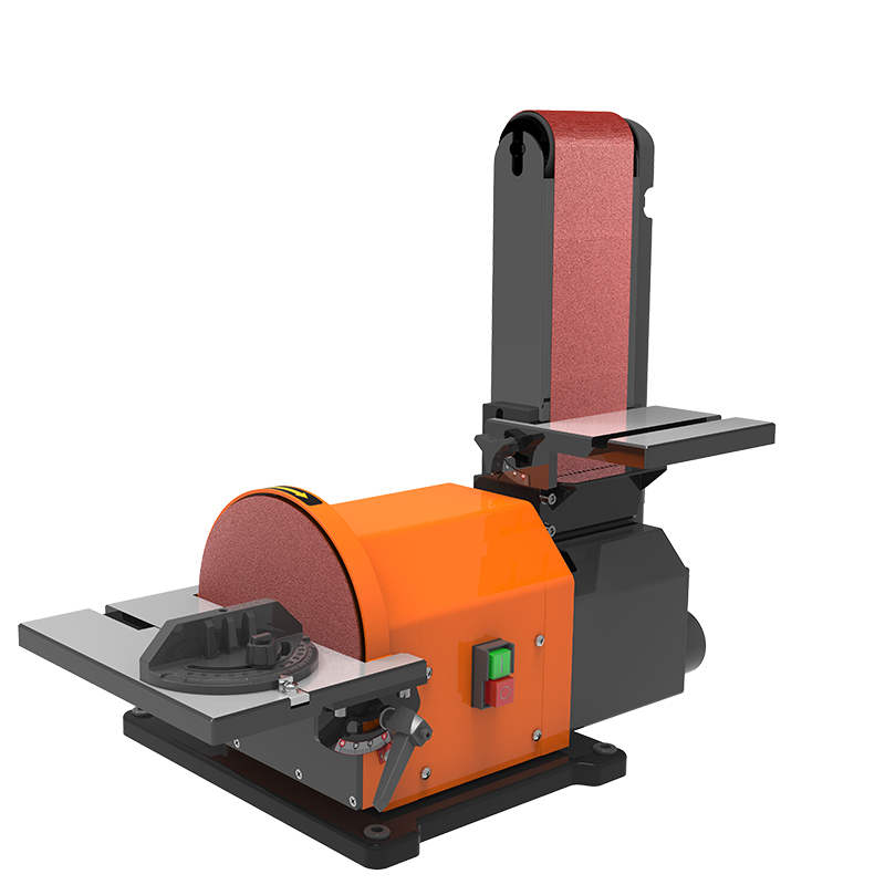 CE certified 100*914mm belt sander with 200mm disc and 2 direction dust port